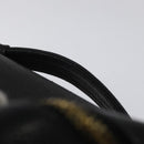 CHANEL Bicolore Vanity Hand Bag Caviar Skin Black CC Auth yb789-14