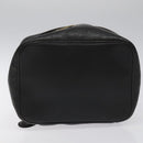 CHANEL Bicolore Vanity Hand Bag Caviar Skin Black CC Auth yb789-5