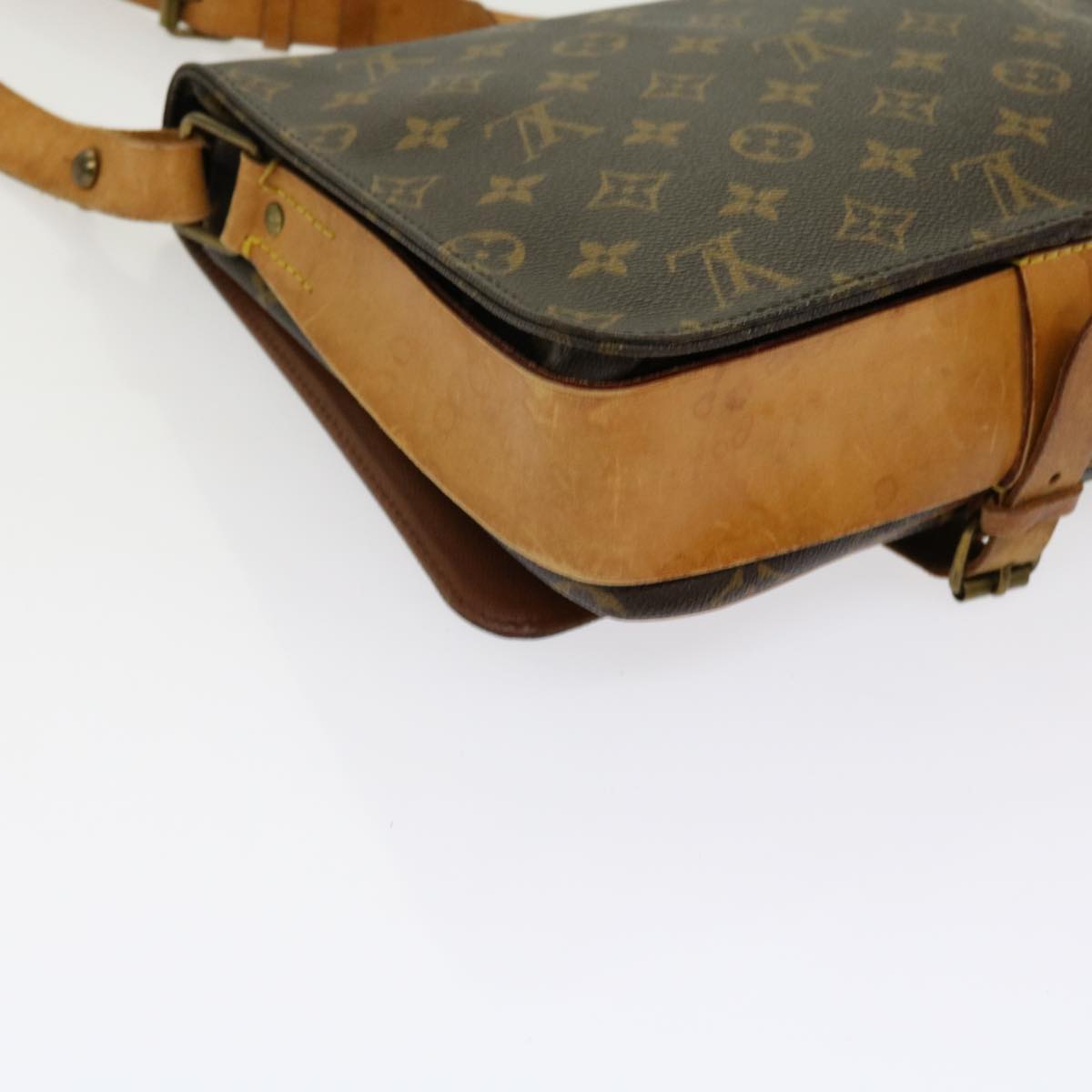 LOUIS VUITTON Monogram Cartouchiere GM Shoulder Bag M51252 LV Auth yk10002