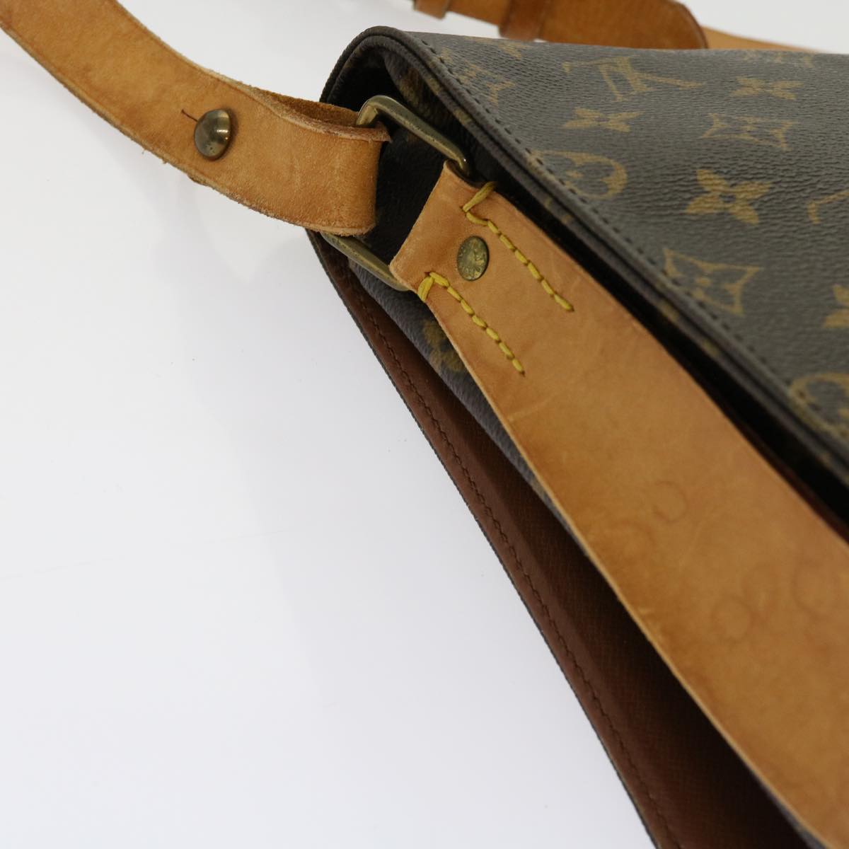 LOUIS VUITTON Monogram Cartouchiere GM Shoulder Bag M51252 LV Auth yk10002