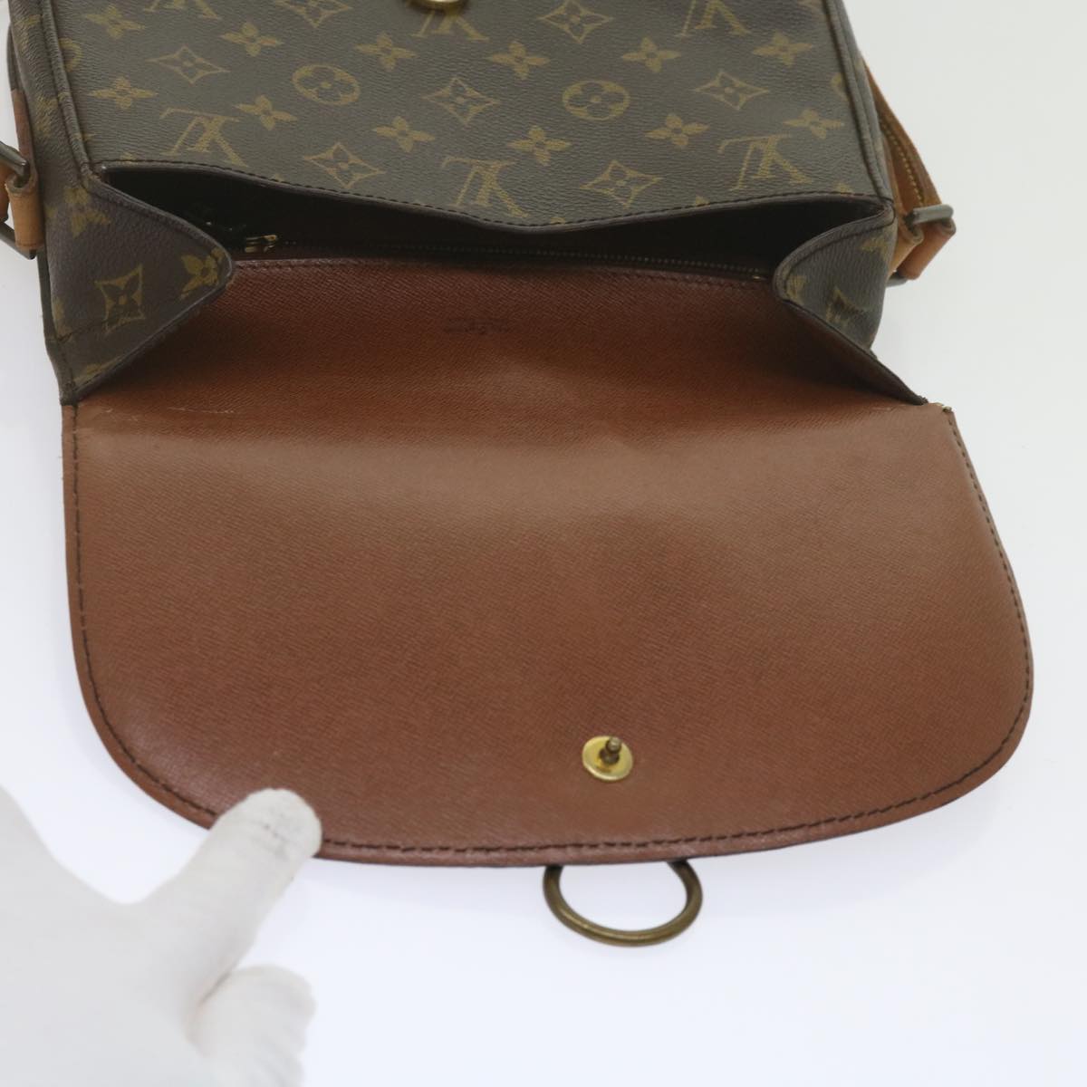 LOUIS VUITTON Monogram Saint Cloud GM Shoulder Bag M51242 LV Auth yk10026