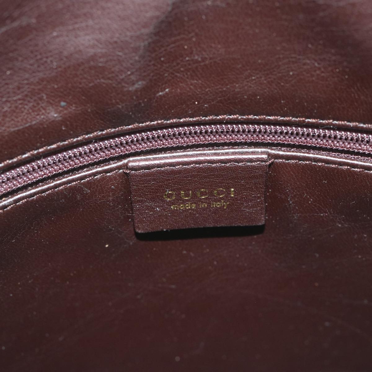 GUCCI Bamboo Shoulder Bag Leather Brown 001 1638 Auth yk10071