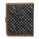 LOUIS VUITTON Multicolor Agenda GM Day Planner Cover Black R20893 Auth yk10093V-2