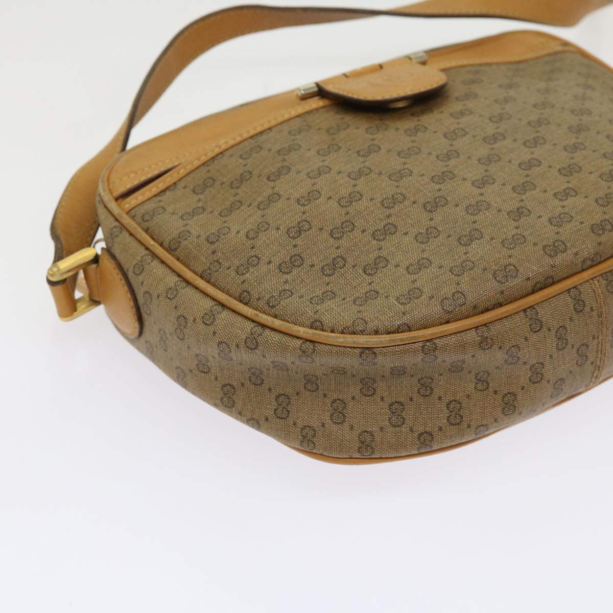 GUCCI Micro GG Supreme Shoulder Bag Beige 007 256 0024 Auth yk10229