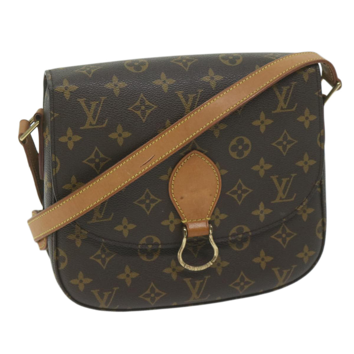 LOUIS VUITTON Monogram Saint Cloud GM Shoulder Bag M51242 LV Auth yk10255