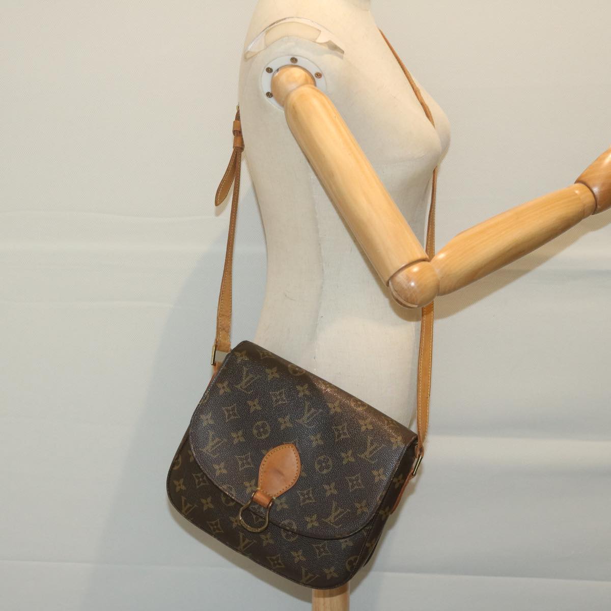 LOUIS VUITTON Monogram Saint Cloud GM Shoulder Bag M51242 LV Auth yk10294