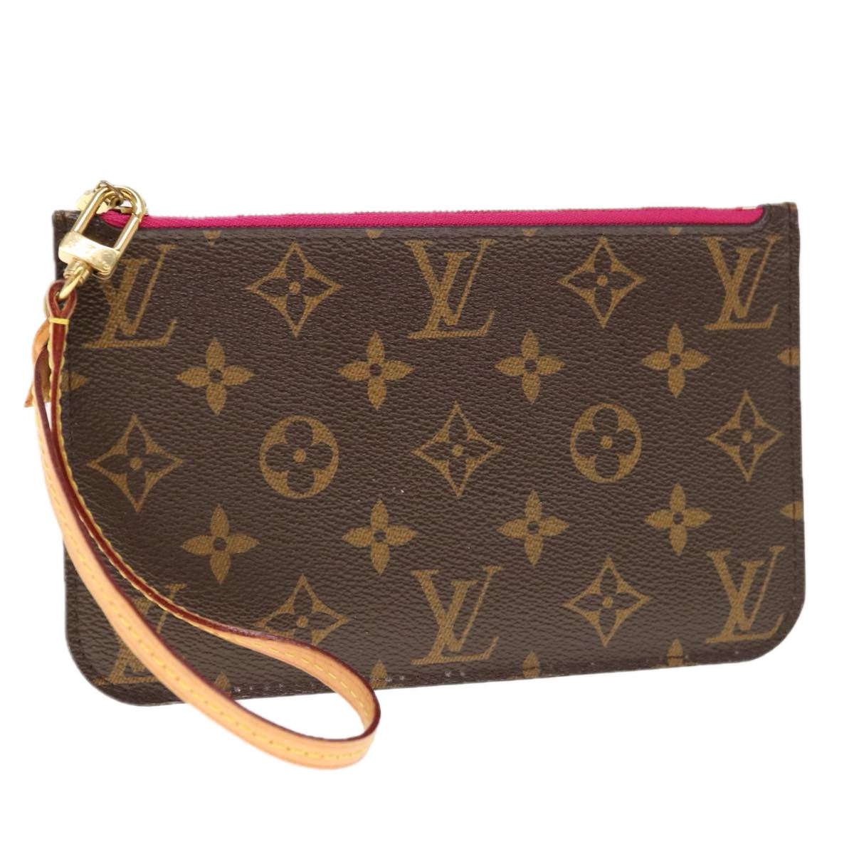 LOUIS VUITTON Monogram Neverfull PM Pouch LV Auth yk10354