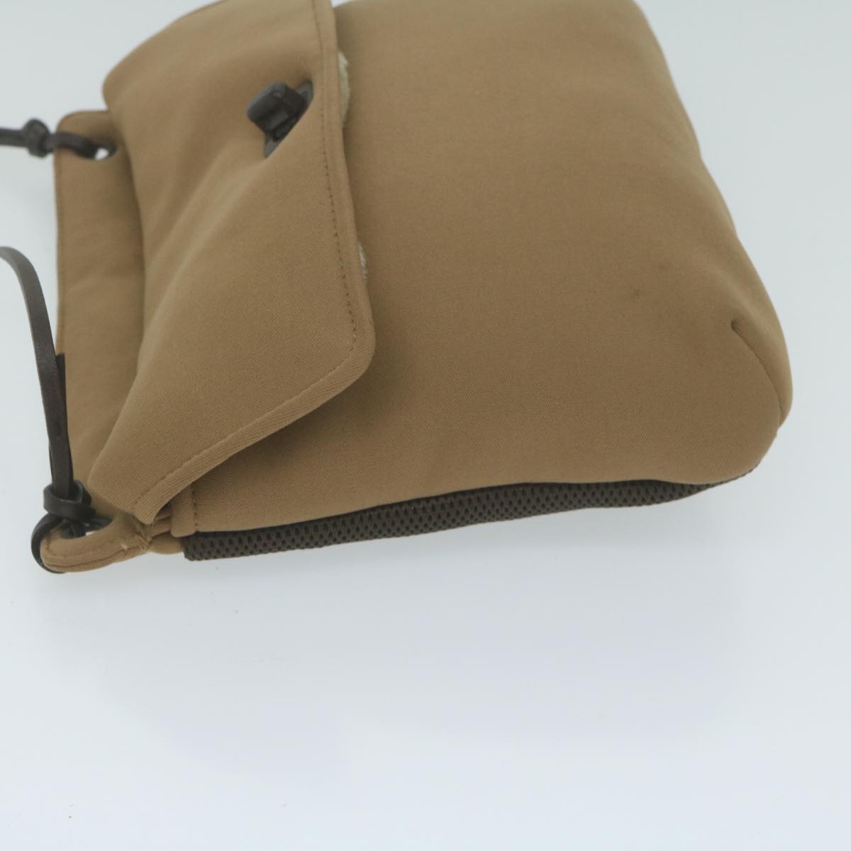 Miu Miu Shoulder Bag Canvas Brown Auth yk10362