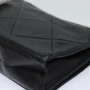 CHANEL Matelasse Chain Shoulder Bag Lamb Skin Black CC Auth yk10363-16