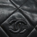 CHANEL Matelasse Chain Shoulder Bag Lamb Skin Black CC Auth yk10363-10
