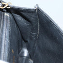 CHANEL Matelasse Chain Shoulder Bag Lamb Skin Black CC Auth yk10363-12