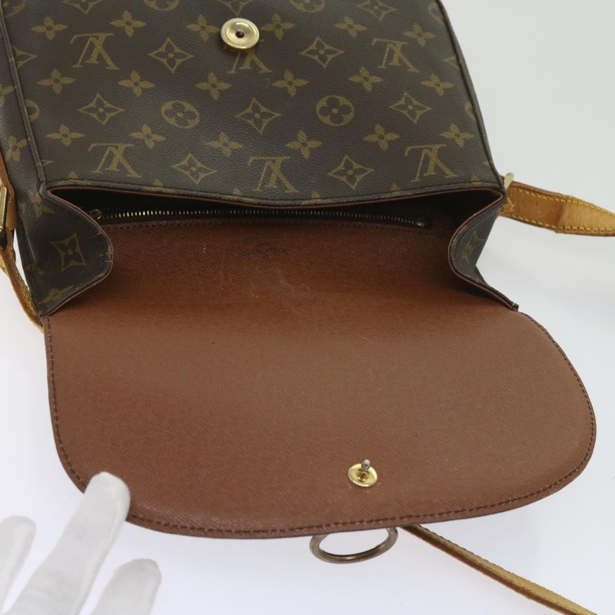 LOUIS VUITTON Monogram Saint Cloud GM Shoulder Bag M51242 LV Auth yk10374