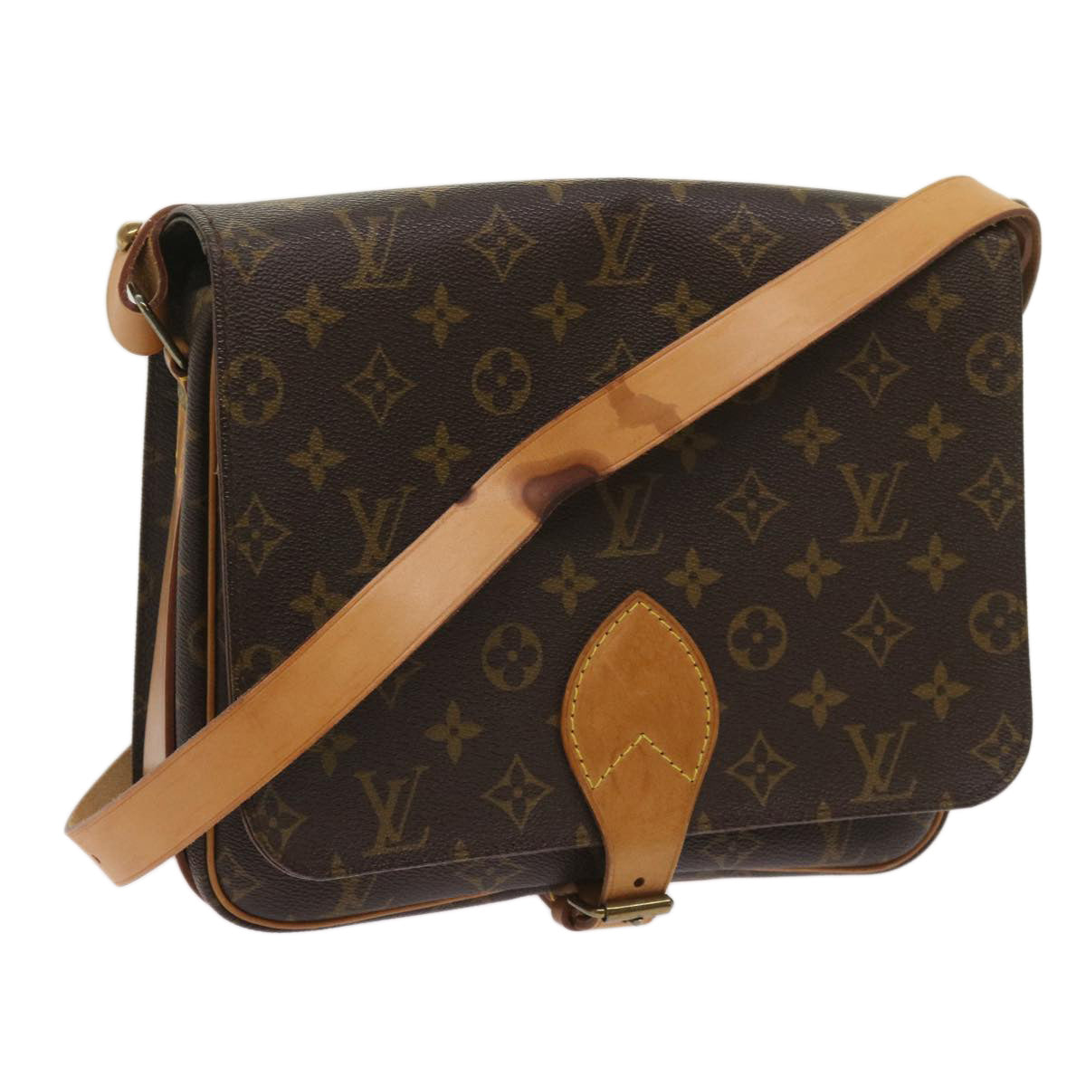 LOUIS VUITTON Monogram Cartouchiere GM Shoulder Bag M51252 LV Auth yk10380