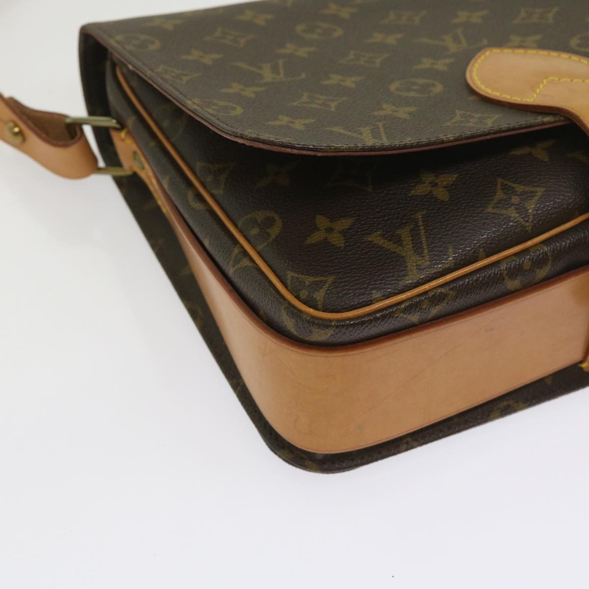 LOUIS VUITTON Monogram Cartouchiere GM Shoulder Bag M51252 LV Auth yk10380