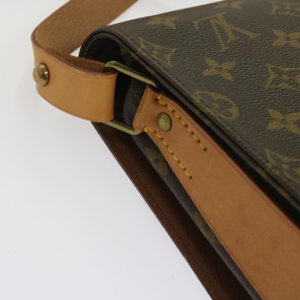 LOUIS VUITTON Monogram Cartouchiere GM Shoulder Bag M51252 LV Auth yk10380