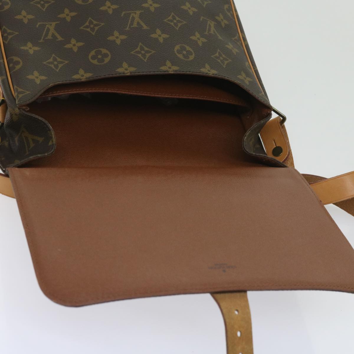 LOUIS VUITTON Monogram Cartouchiere GM Shoulder Bag M51252 LV Auth yk10380