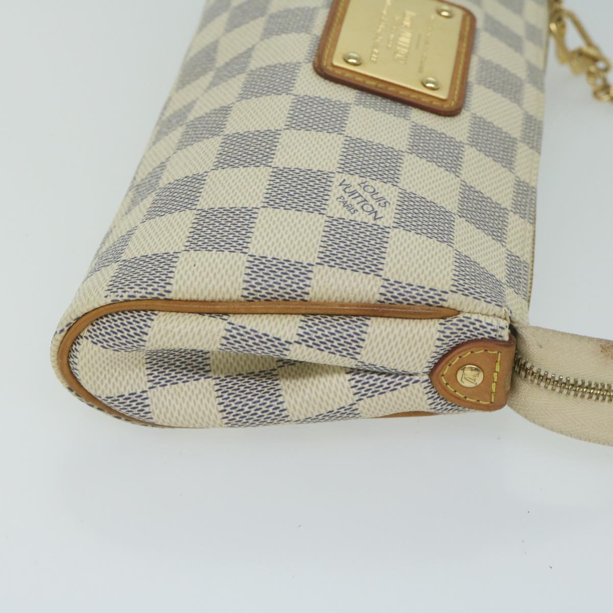 LOUIS VUITTON Damier Azur Eva Shoulder Bag 2way N55214 LV Auth yk10390