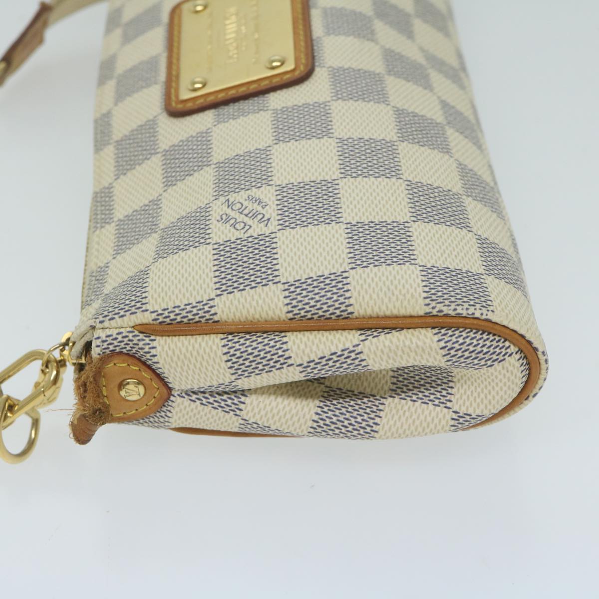 LOUIS VUITTON Damier Azur Eva Shoulder Bag 2way N55214 LV Auth yk10390