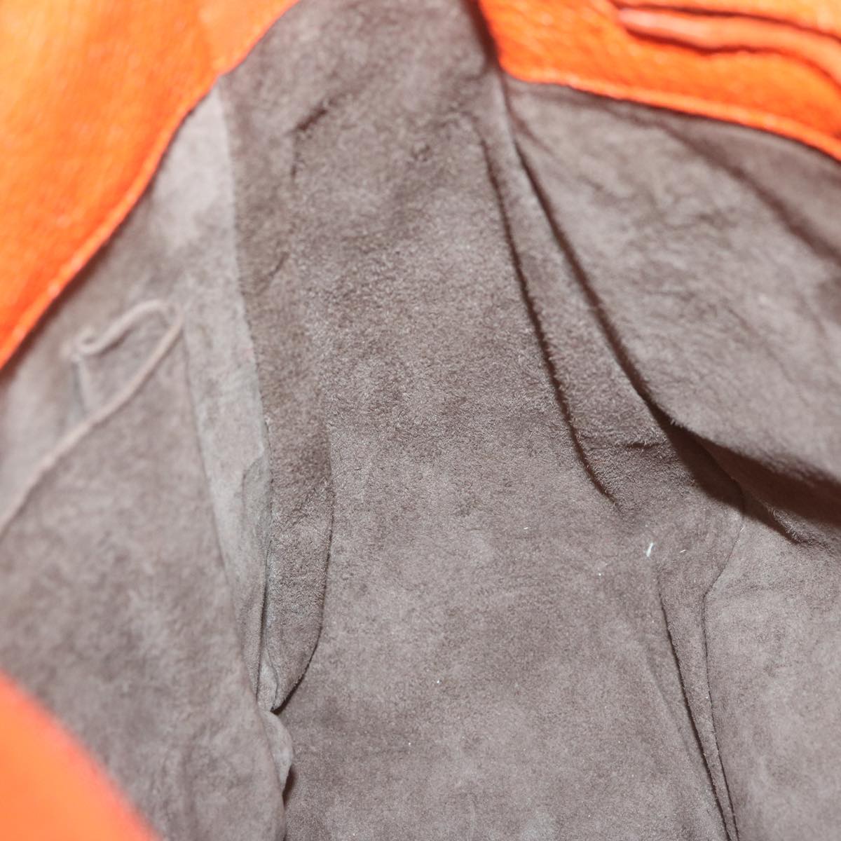 BOTTEGAVENETA INTRECCIATO Shoulder Bag Leather Orange Auth yk10407