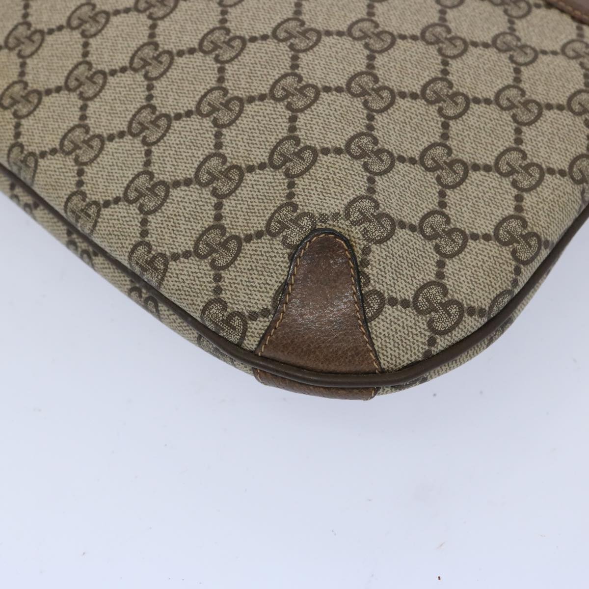 GUCCI GG Supreme Web Sherry Line Shoulder Bag Beige Green 39 02 026 Auth yk10421