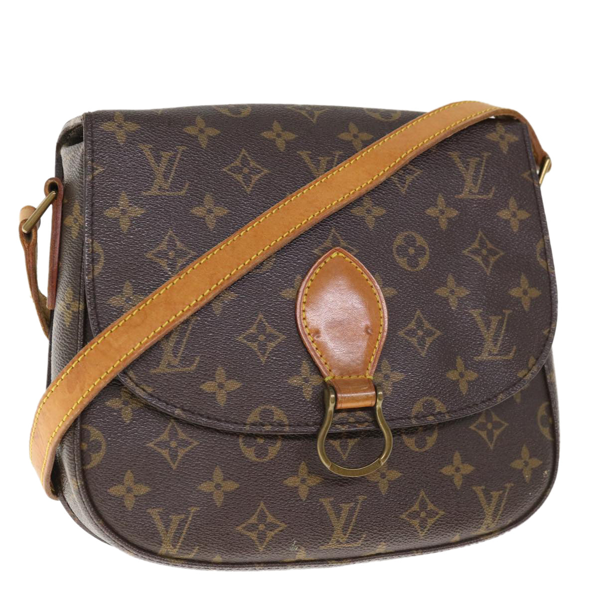 LOUIS VUITTON Monogram Saint Cloud GM Shoulder Bag M51242 LV Auth yk10450