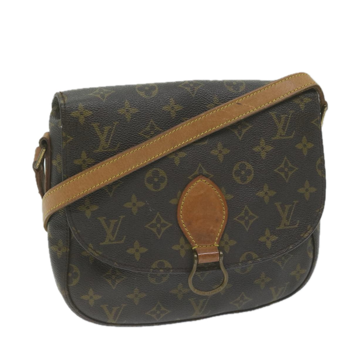 LOUIS VUITTON Monogram Saint Cloud GM Shoulder Bag M51242 LV Auth yk10482