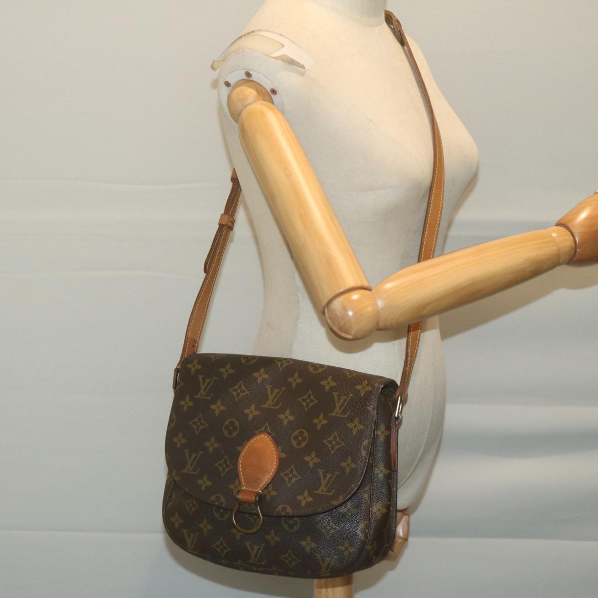 LOUIS VUITTON Monogram Saint Cloud GM Shoulder Bag M51242 LV Auth yk10482