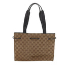 GUCCI GG Canvas Tote Bag Beige 0021053 Auth yk10540-2