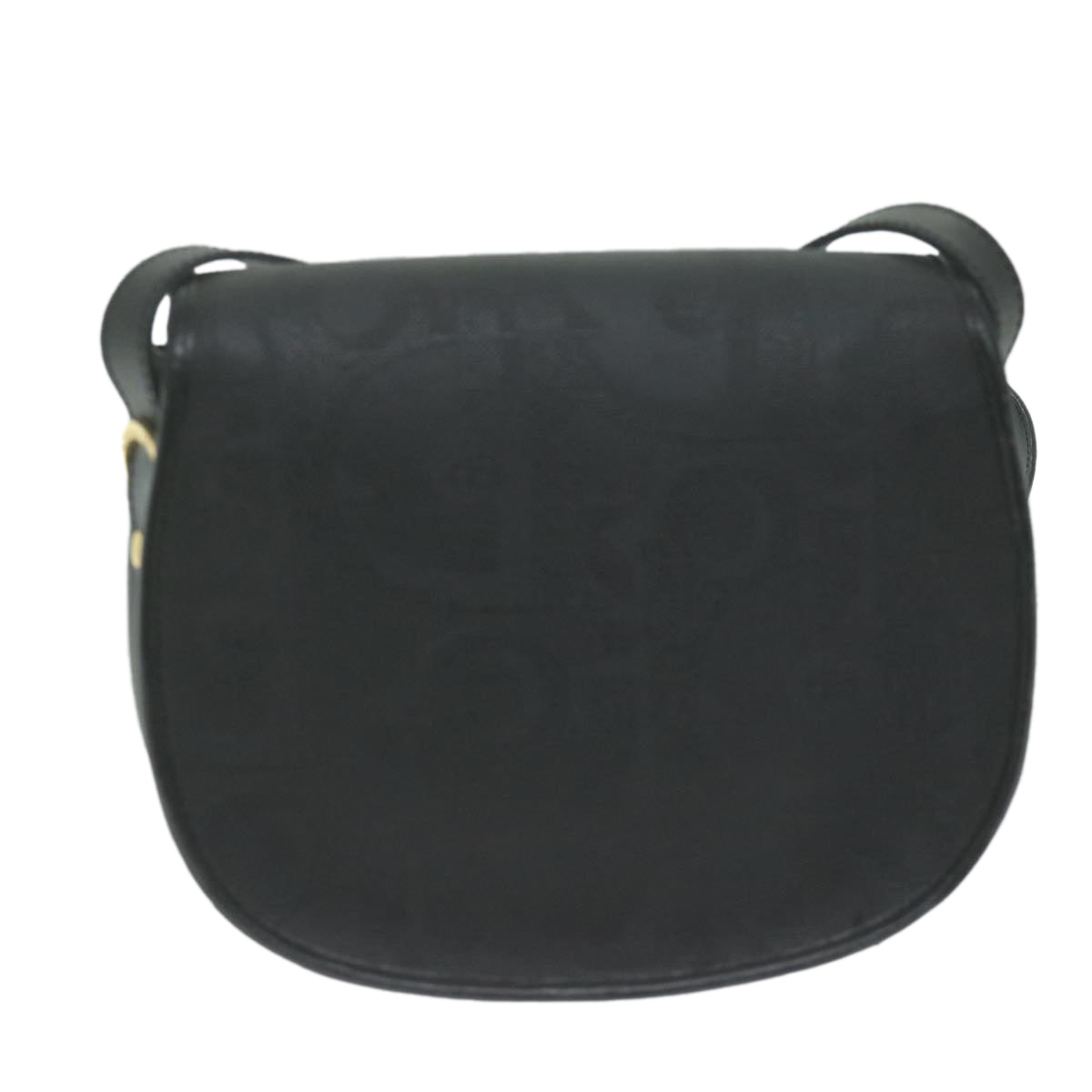 Christian Dior Trotter Canvas Shoulder Bag Black Auth yk10545