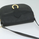 Christian Dior Trotter Canvas Shoulder Bag Black Auth yk10545-6