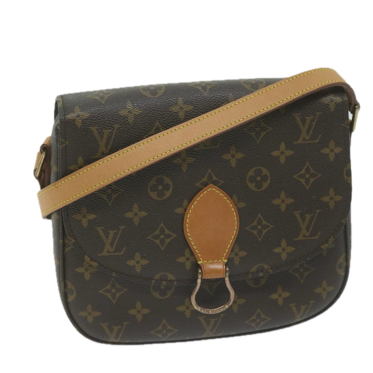 LOUIS VUITTON Monogram Saint Cloud GM Shoulder Bag M51242 LV Auth yk10561