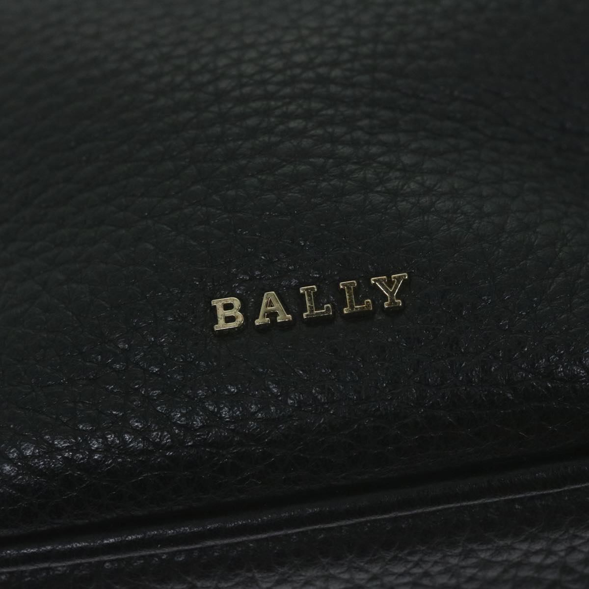 BALLY Purse Chain Shoulder Bag Leather 2way Black Red white Auth yk10562