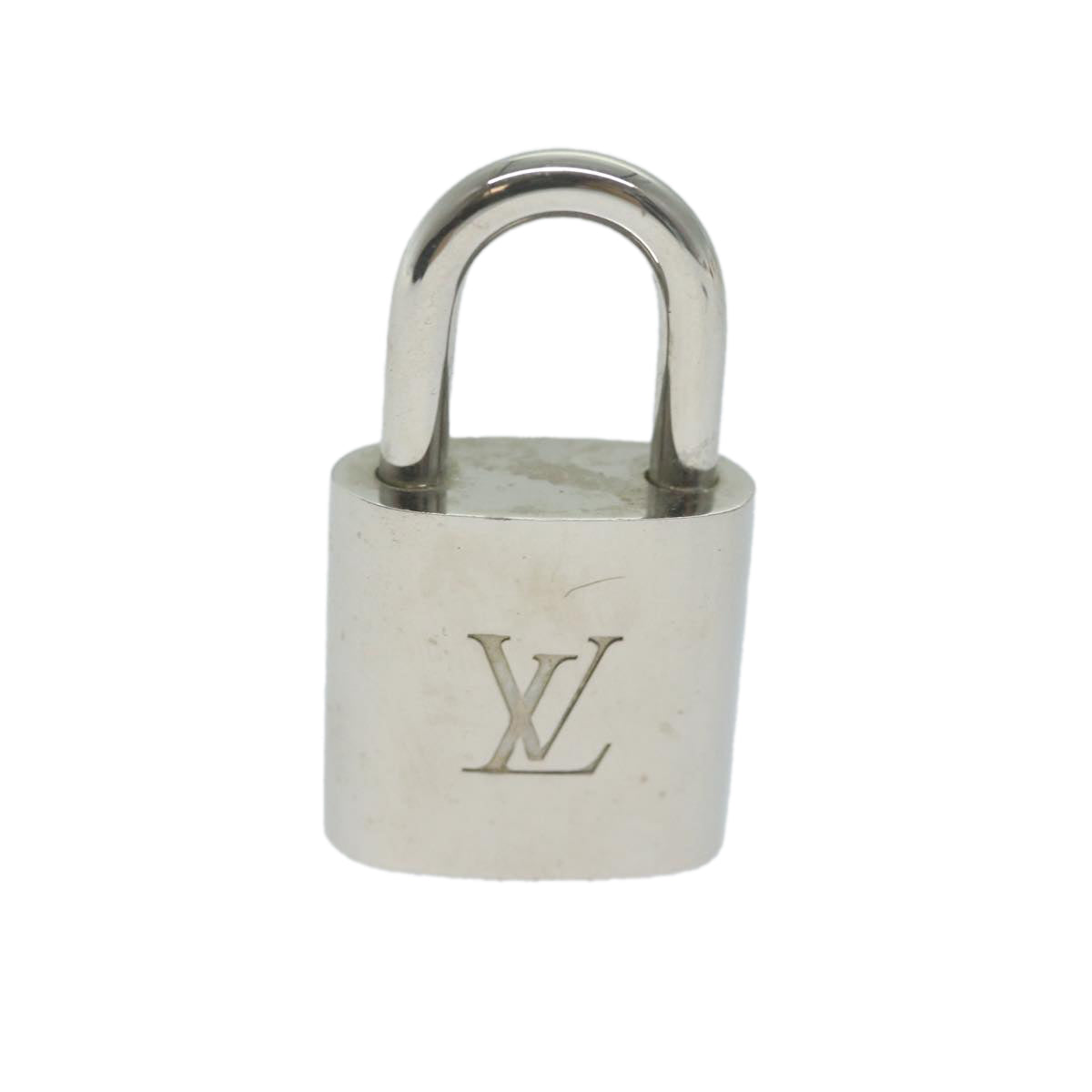 LOUIS VUITTON Padlock Metal Silver LV Auth yk10571 - 0