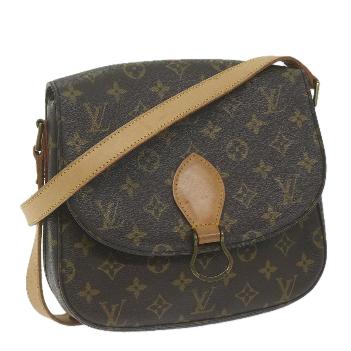 LOUIS VUITTON Monogram Saint Cloud GM Shoulder Bag M51242 LV Auth yk10581