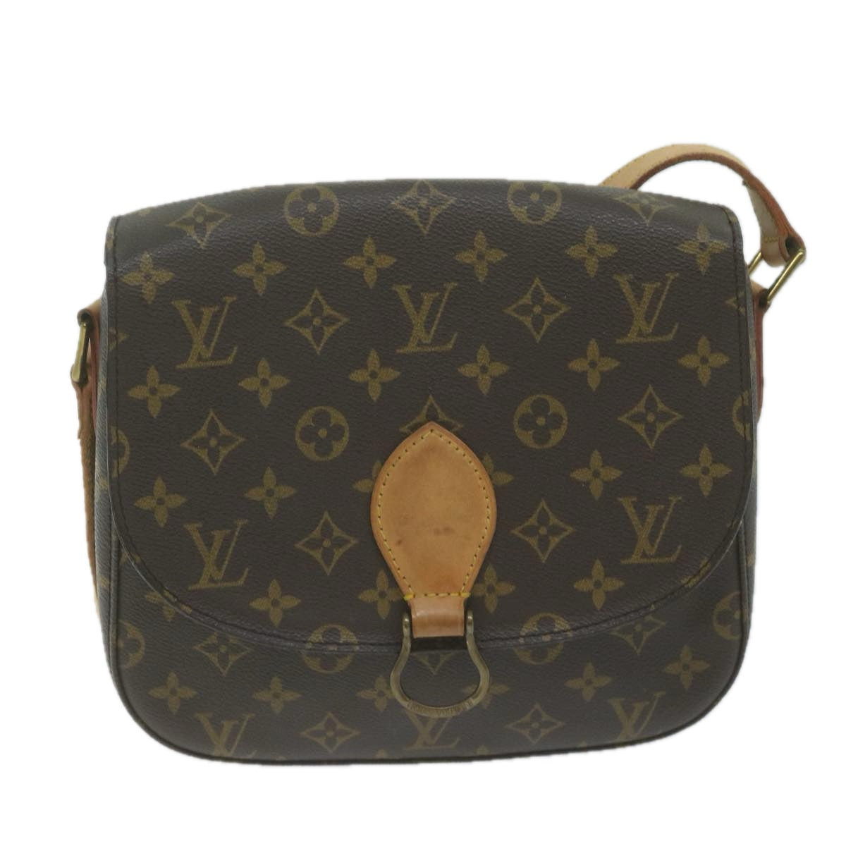 LOUIS VUITTON Monogram Saint Cloud GM Shoulder Bag M51242 LV Auth yk10581