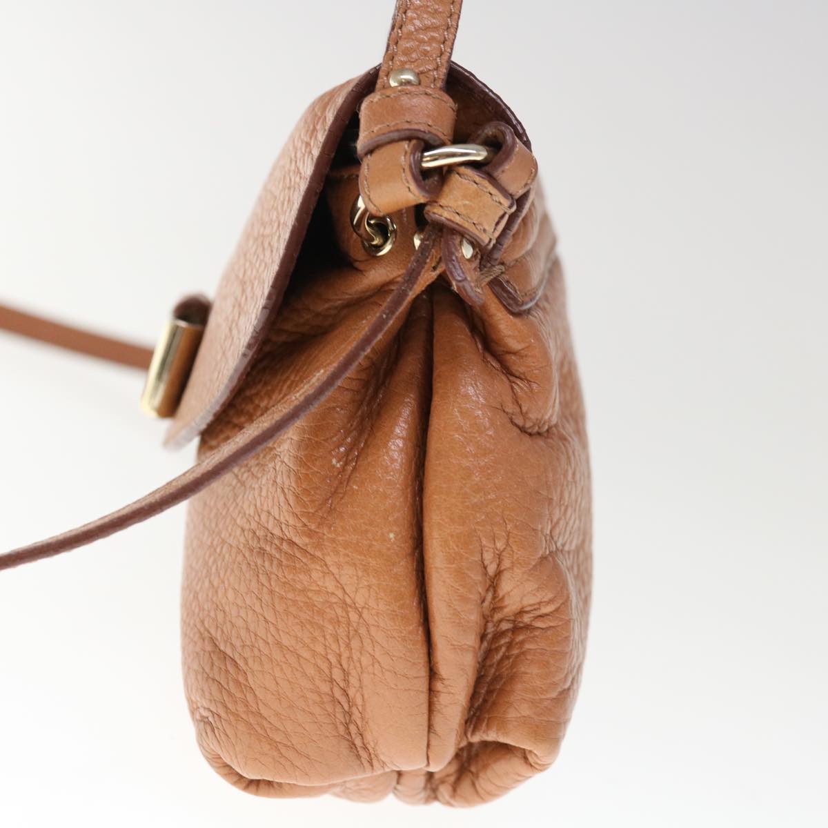 Chloe Lily Hand Bag Leather 2way Brown Auth yk10587