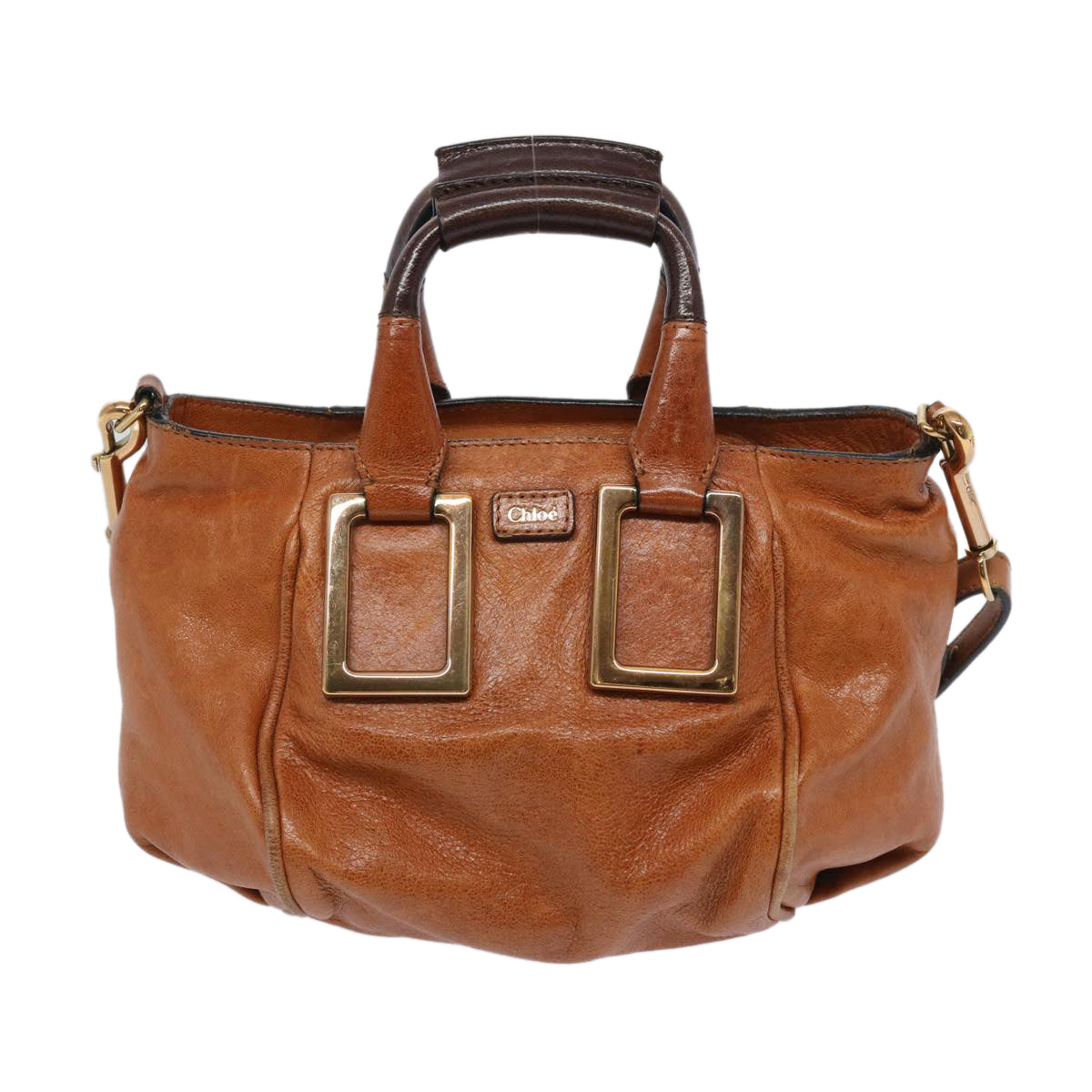 Chloe Etel Hand Bag Leather 2way Brown 01 11 50 Auth yk10588 - 0