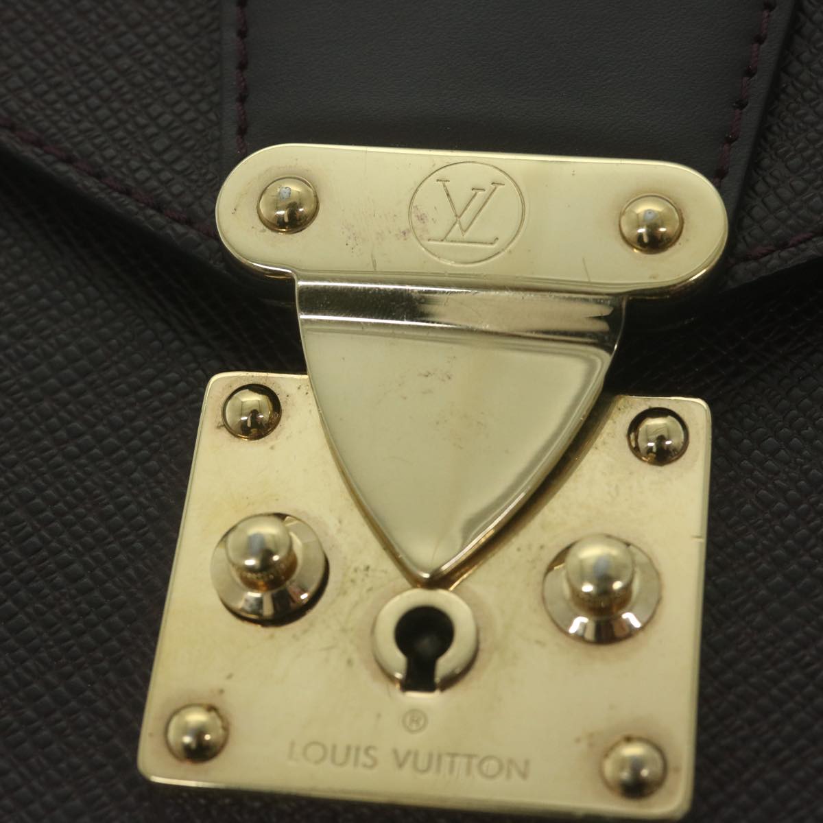 LOUIS VUITTON Taiga Monceau 28 Hand Bag 2way Acajou M32062 LV Auth yk10600