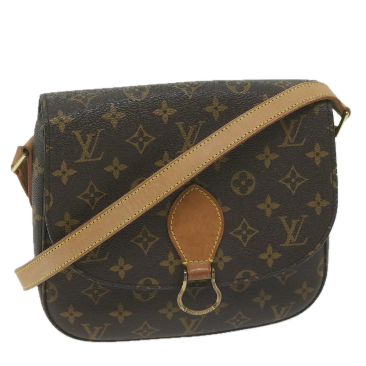 LOUIS VUITTON Monogram Saint Cloud GM Shoulder Bag M51242 LV Auth yk10612