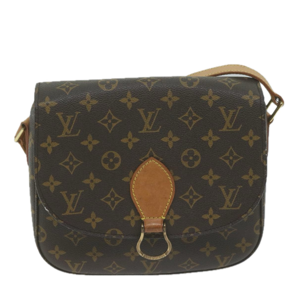 LOUIS VUITTON Monogram Saint Cloud GM Shoulder Bag M51242 LV Auth yk10612