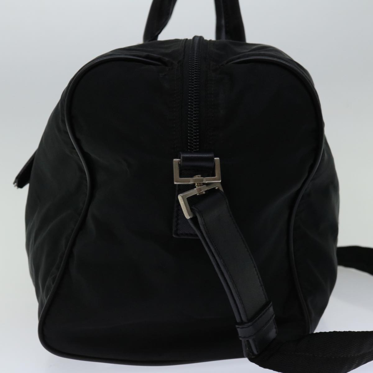 PRADA Boston Bag Nylon 2way Black Auth yk10625