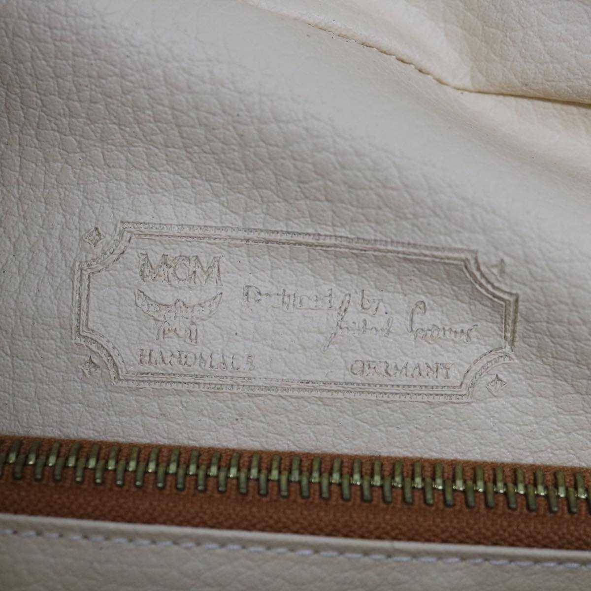MCM Vicetos Logogram Clutch Bag PVC Brown Auth yk10684