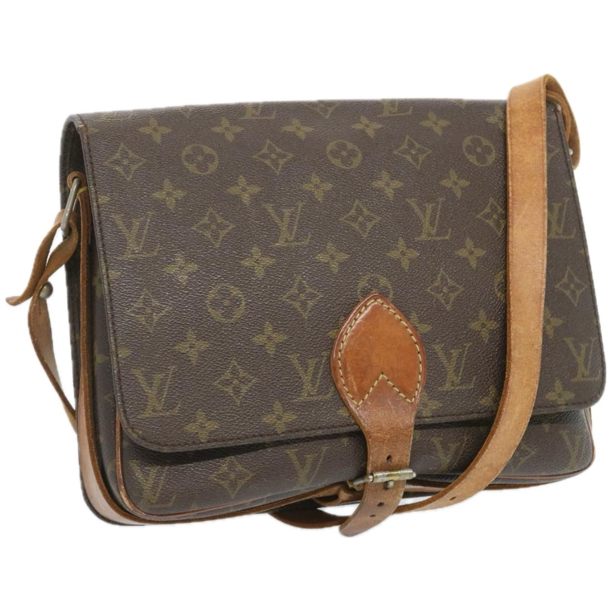 LOUIS VUITTON Monogram Cartouchiere GM Shoulder Bag Vintage M51252 Auth yk10691