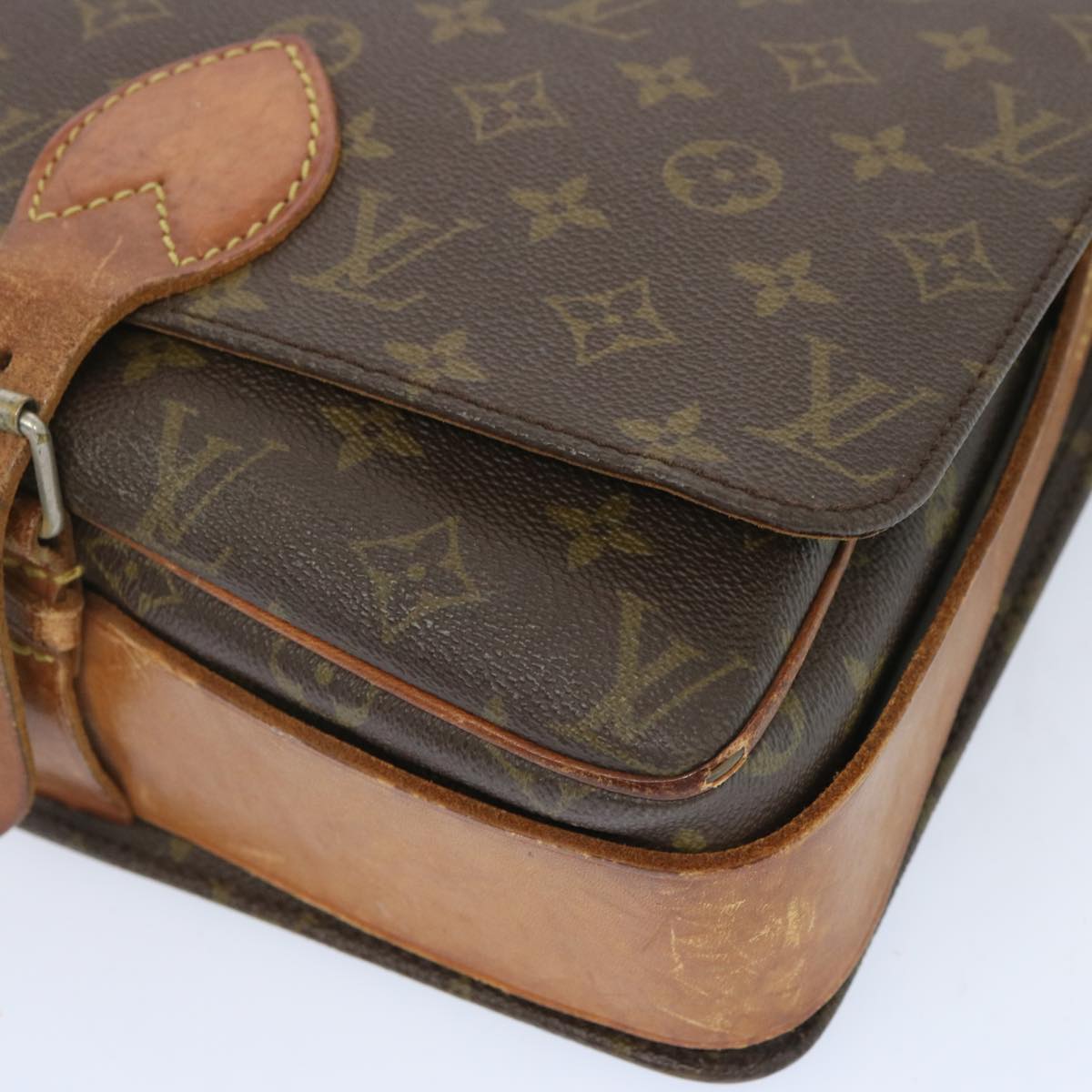 LOUIS VUITTON Monogram Cartouchiere GM Shoulder Bag Vintage M51252 Auth yk10691