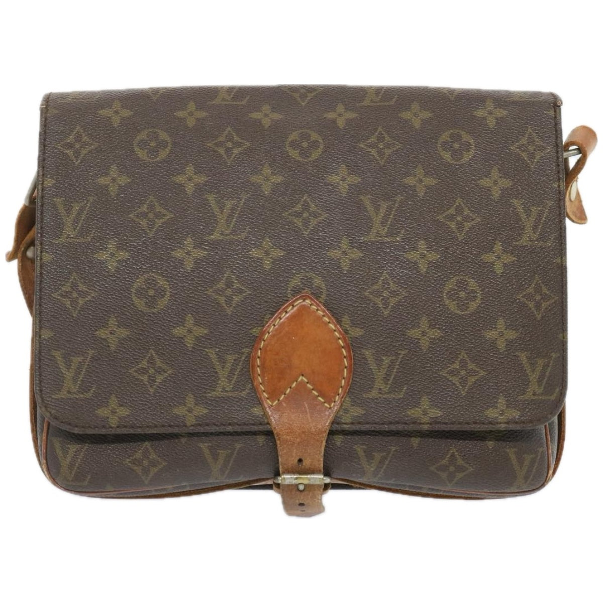 LOUIS VUITTON Monogram Cartouchiere GM Shoulder Bag Vintage M51252 Auth yk10691