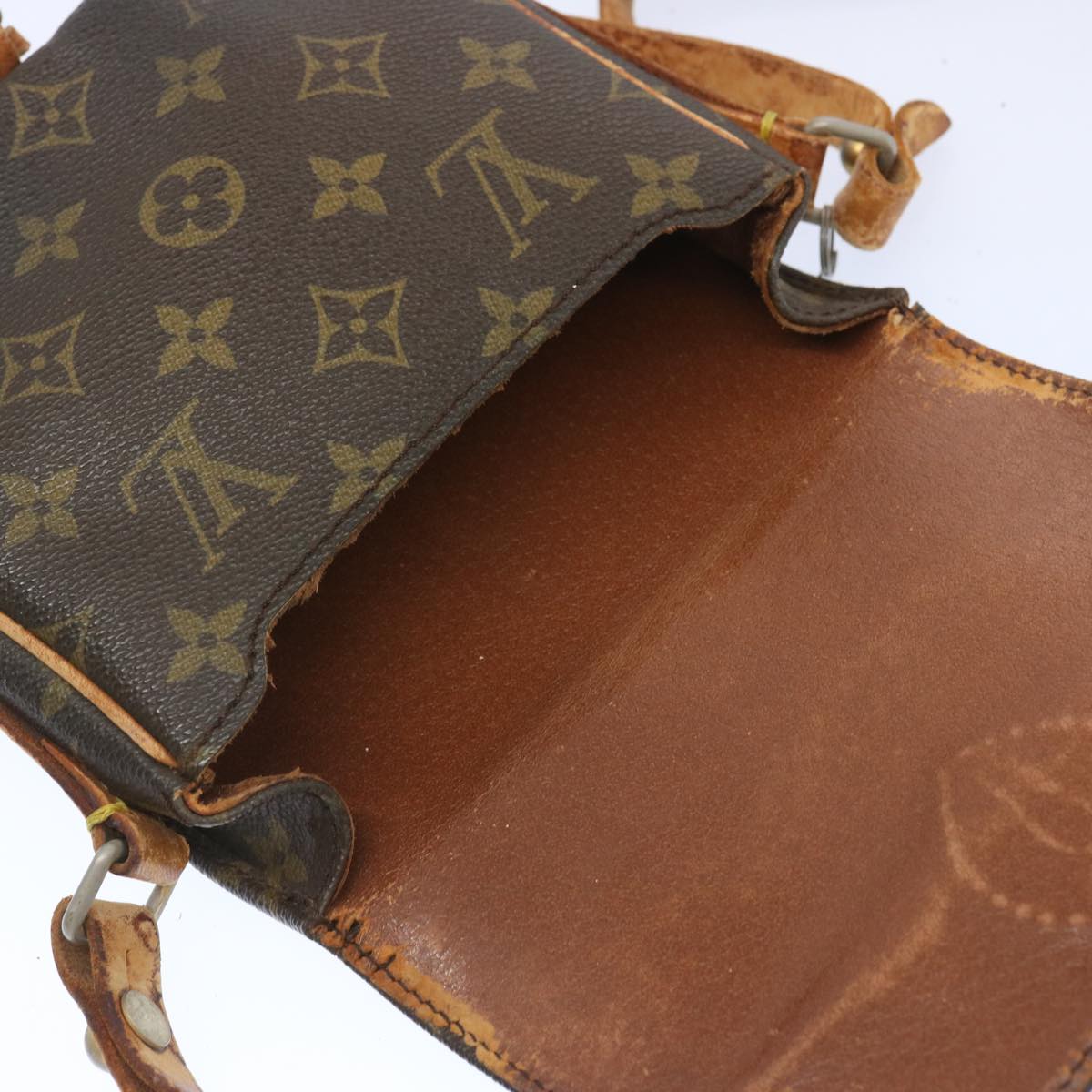 LOUIS VUITTON Monogram Cartouchiere PM Shoulder Bag Vintage M51254 Auth yk10699