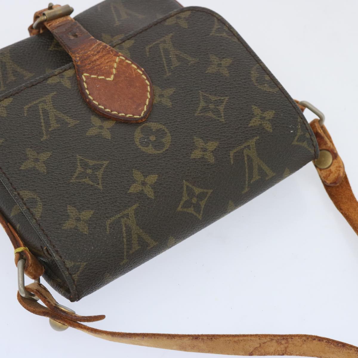 LOUIS VUITTON Monogram Cartouchiere PM Shoulder Bag Vintage M51254 Auth yk10699