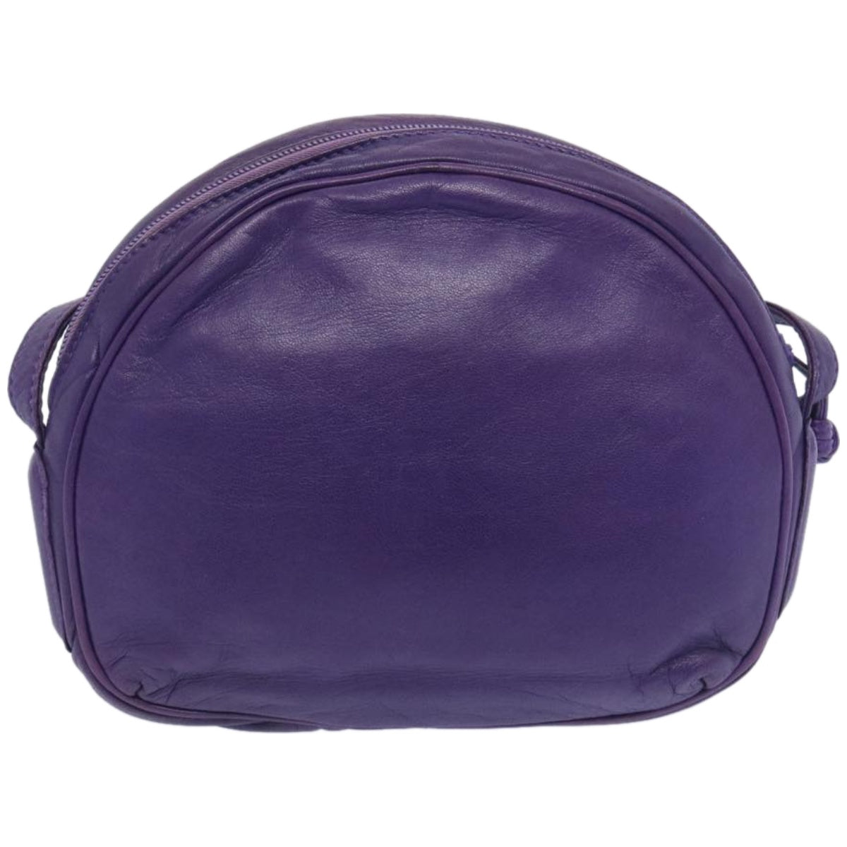 LOEWE Anagram Shoulder Bag Leather Purple Auth yk10703 - 0