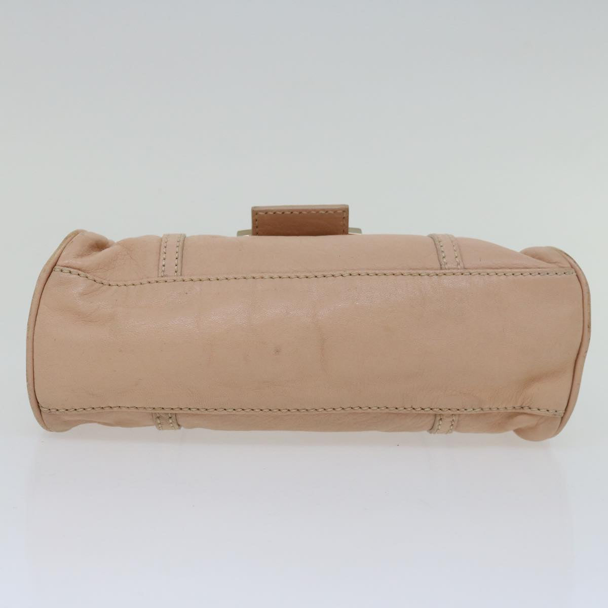 FENDI Hand Bag Leather Pink Auth yk10711