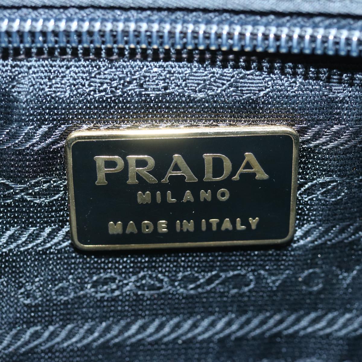 PRADA Hand Bag Nylon Black Auth yk10714